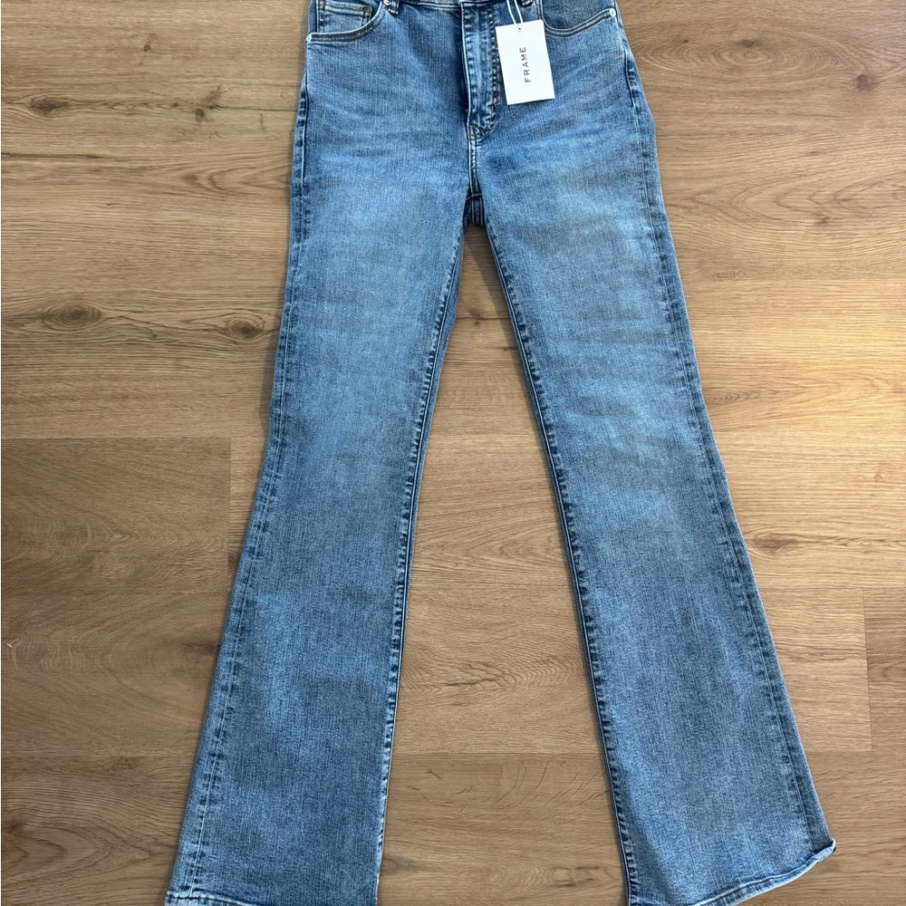Frame Denim Light Blue Flare Jeans